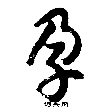胡问遂写的孕