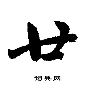 赵孟頫写的廿