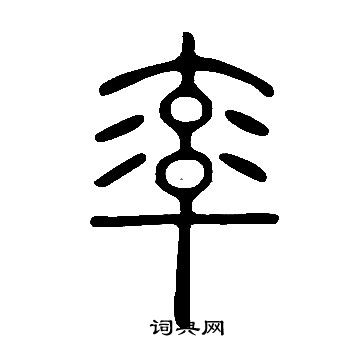 说文解字写的率