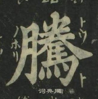姜立纲四体千字文中騰的写法