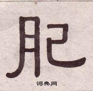 黄葆戉千字文中肥的写法