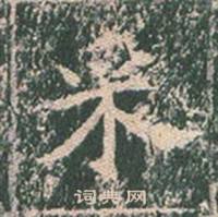 王玄宗王洪范碑中采的写法