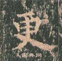 王玄宗王洪范碑中更的写法