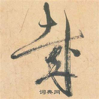 祝枝山云江记中哉的写法