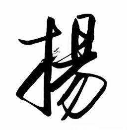 启功太白诗集精选中揚的写法