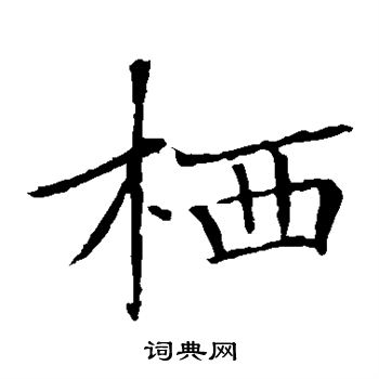 褚遂良写的栖