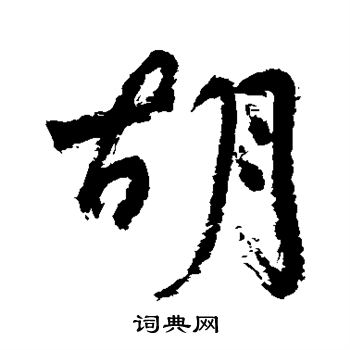 杨维祯写的胡