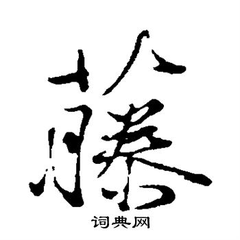 徐渭写的藤