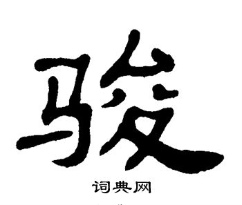 单晓天写的骏