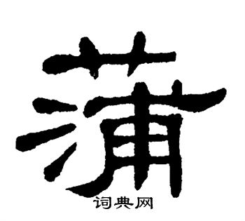 单晓天写的蒲