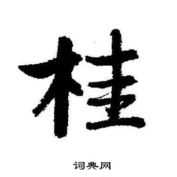 启功写的桂