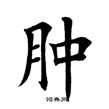 田英章写的肿