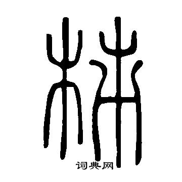 说文解字写的柿