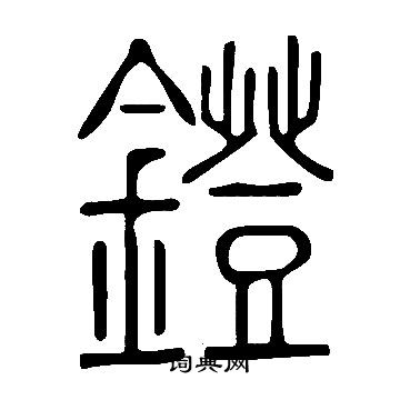 说文解字写的鐙