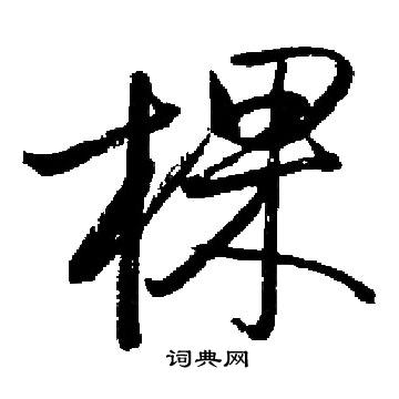 启功写的棵