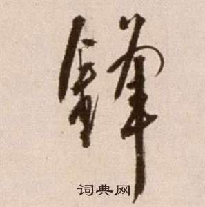 徐渭论书法卷中鋒的写法