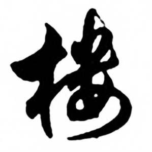 任政兰斋宋词行书帖中楼的写法