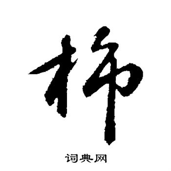 赵雍写的柿