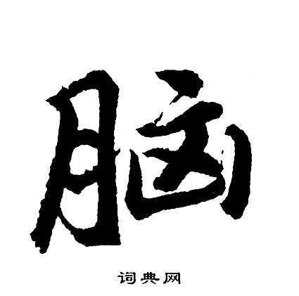 胡问遂写的脑