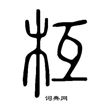 说文解字写的枑