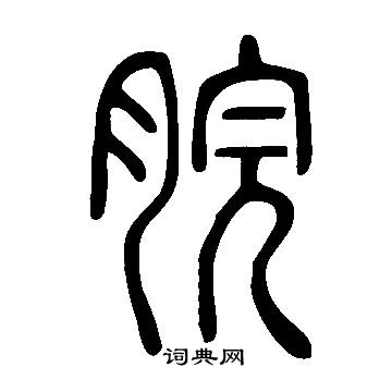 说文解字写的脘