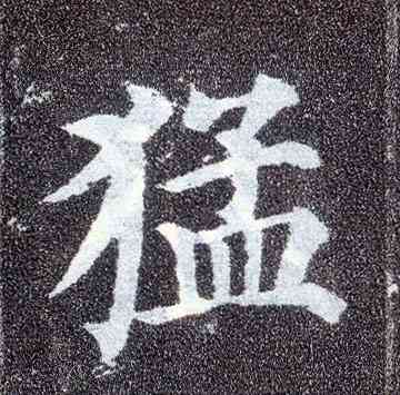 猛,顏真卿,書法字典