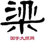 梁,伊秉綬,書法字典