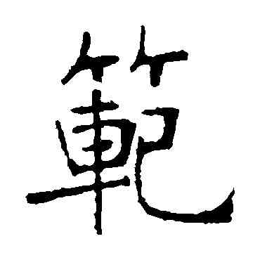 範,張裕釗,書法字典
