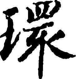 環,蔣善進,書法字典