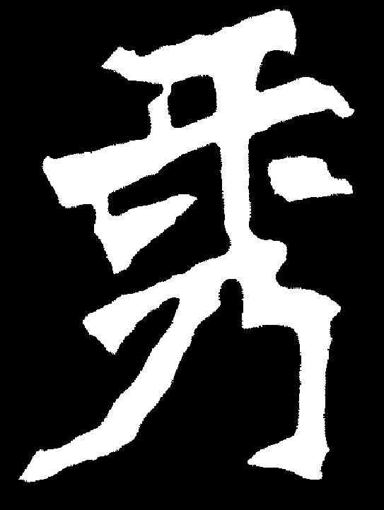 秀,張猛龍碑 ,書法字典