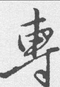 专,王蒙 ,書法字典