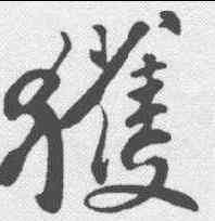 获,蘇軾 ,書法字典