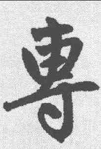 专,趙孟𫖯 ,書法字典