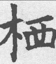 栖,褚遂良 ,書法字典