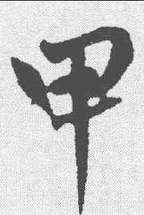甲,張雨 ,書法字典