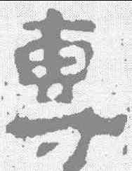 专,楊統碑 ,書法字典