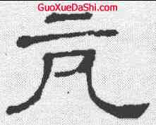 亢,陳球後碑 ,書法字典