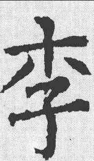 李,柳公權 ,書法字典