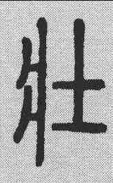 壮,說文解字 ,書法字典