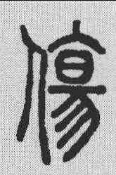 伤,說文解字 ,書法字典