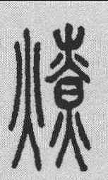 燎,說文解字 ,書法字典