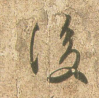 王羲之其他后字書法寫法