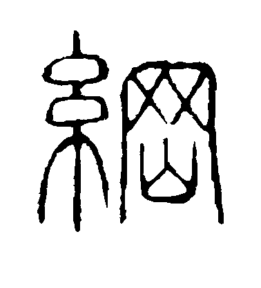 柳公權楷書纲字書法寫法
