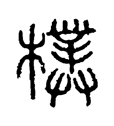 不詳篆書樸字書法寫法