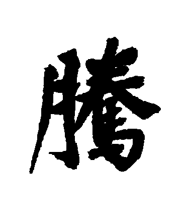 董其昌行書騰字書法寫法