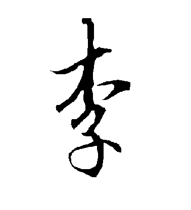 歐陽詢行書李字書法寫法