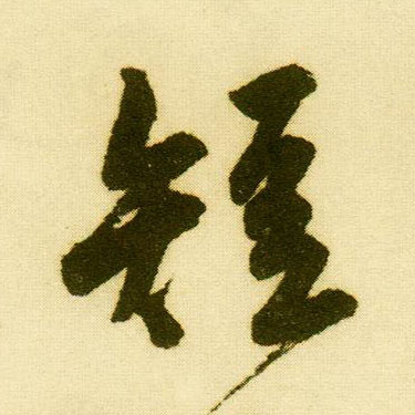 唐寅行書短字書法寫法