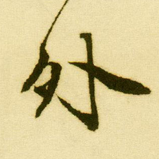 唐寅行書外字書法寫法